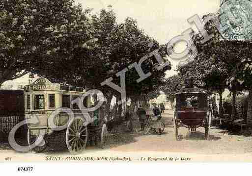 Ville de SAINTAUBINSURMER, carte postale ancienne