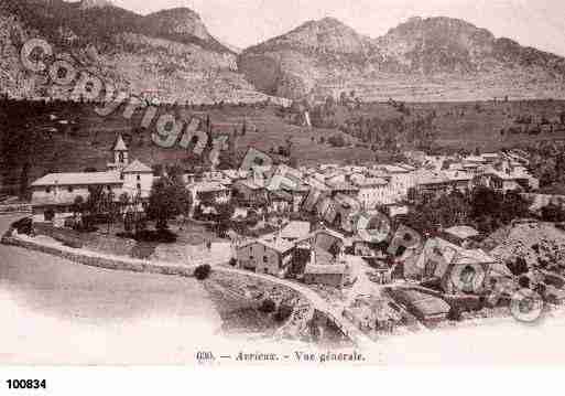 Ville de AVRIEUX, carte postale ancienne