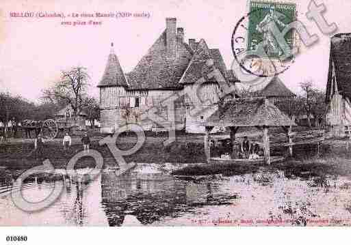 Ville de BELLOU, carte postale ancienne