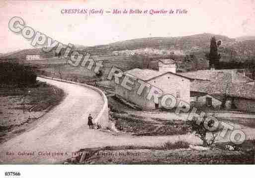 Ville de CRESPIAN, carte postale ancienne