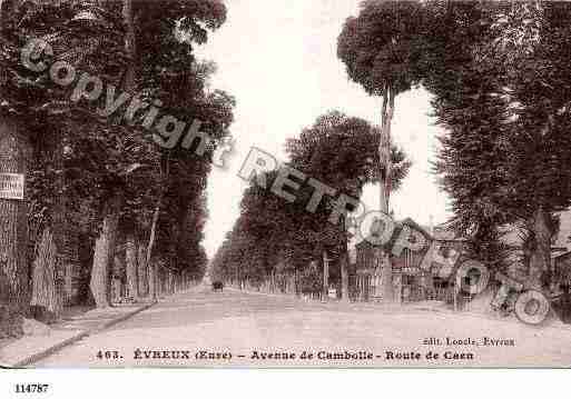 Ville de EVREUX, carte postale ancienne