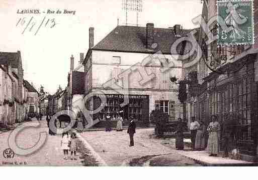 Ville de LAIGNES, carte postale ancienne