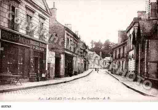 Ville de LANGEAIS, carte postale ancienne