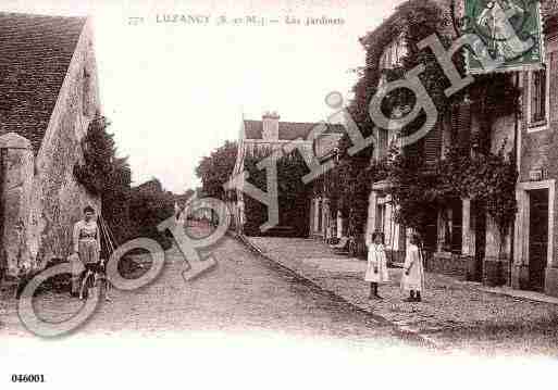 Ville de LUZANCY, carte postale ancienne