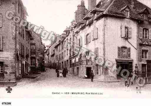 Ville de MAURIAC, carte postale ancienne