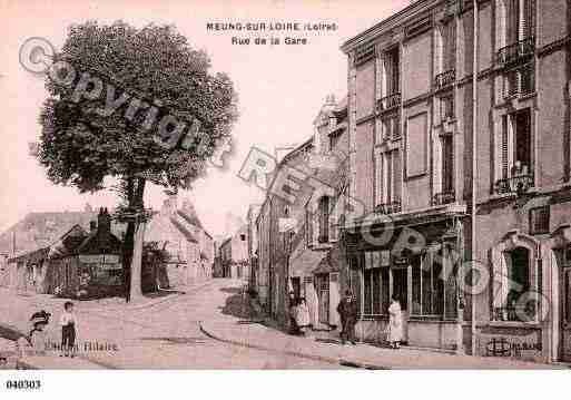 Ville de MEUNGSURLOIRE, carte postale ancienne