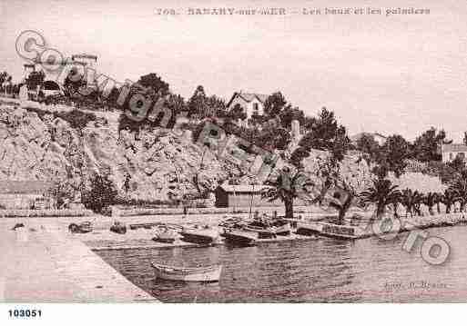 Ville de SANARY, carte postale ancienne
