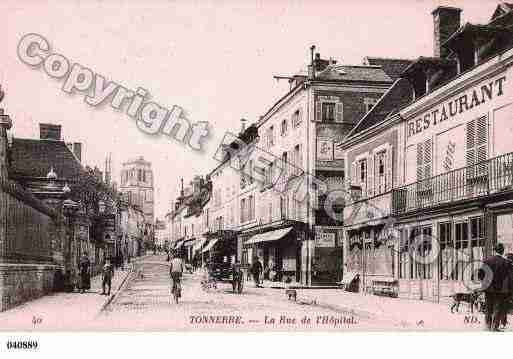 Ville de TONNERRE, carte postale ancienne