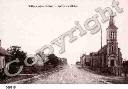 Ville de VILLEMANDEUR, carte postale ancienne