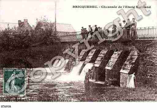 Ville de BRICQUEBEC, carte postale ancienne