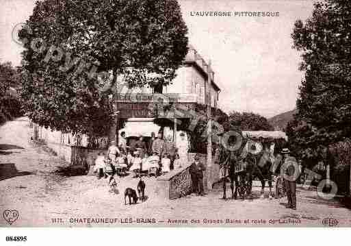 Ville de CHATEAUNEUFLESBAINS, carte postale ancienne