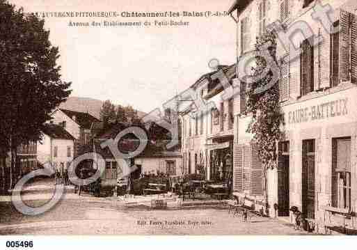 Ville de CHATEAUNEUFLESBAINS, carte postale ancienne