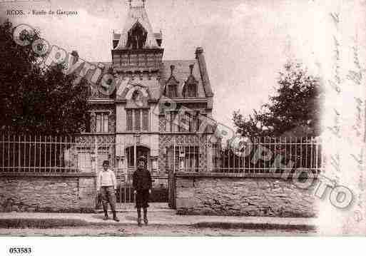 Ville de ECOS, carte postale ancienne