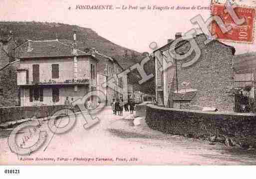 Ville de FONDAMENTE, carte postale ancienne
