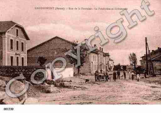 Ville de HAUDIOMONT, carte postale ancienne