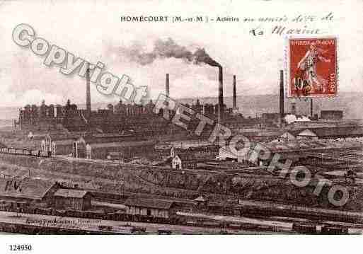 Ville de HOMECOURT, carte postale ancienne