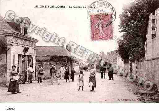 Ville de JUIGNESURLOIRE, carte postale ancienne