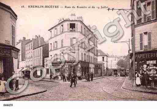Ville de KREMLINBICETRE(LE), carte postale ancienne
