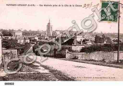 Ville de MONTIGNYLENCOUP, carte postale ancienne