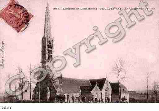 Ville de POULDERGAT, carte postale ancienne