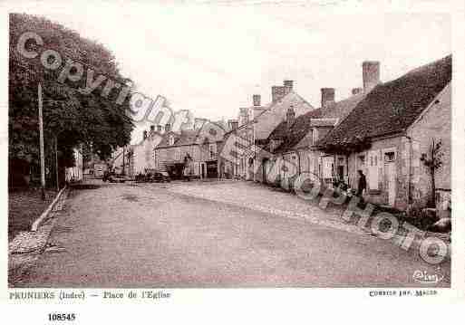 Ville de PRUNIERS, carte postale ancienne