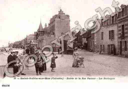 Ville de SAINTAUBINSURMER, carte postale ancienne