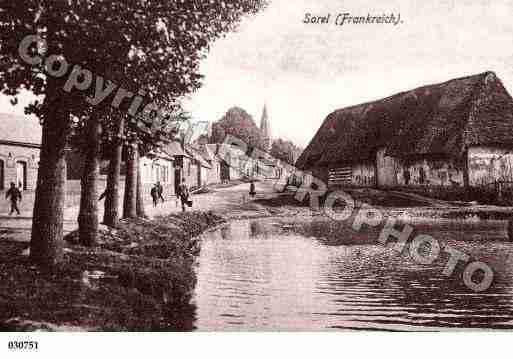 Ville de SOREL, carte postale ancienne