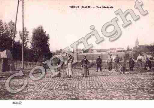 Ville de THIEUX, carte postale ancienne