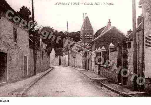 Ville de AUMONT, carte postale ancienne