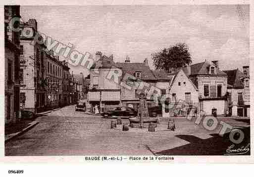 Ville de BAUGE, carte postale ancienne
