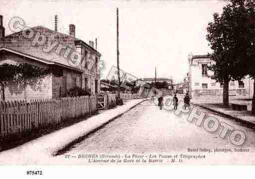 Ville de BRUGES, carte postale ancienne