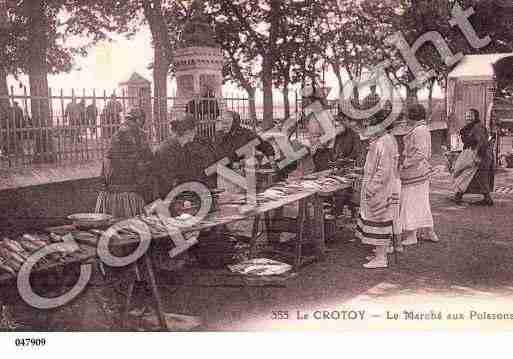 Ville de CROTOY(LE), carte postale ancienne