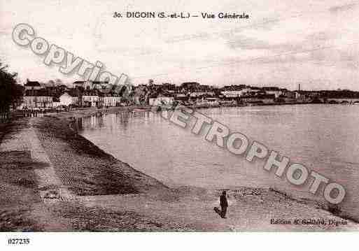 Ville de DIGOIN, carte postale ancienne