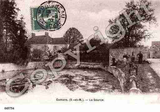 Ville de ESMANS, carte postale ancienne