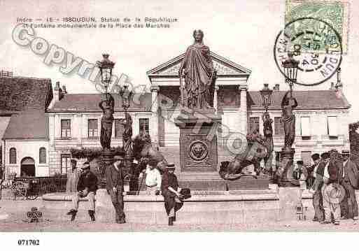 Ville de ISSOUDUN, carte postale ancienne