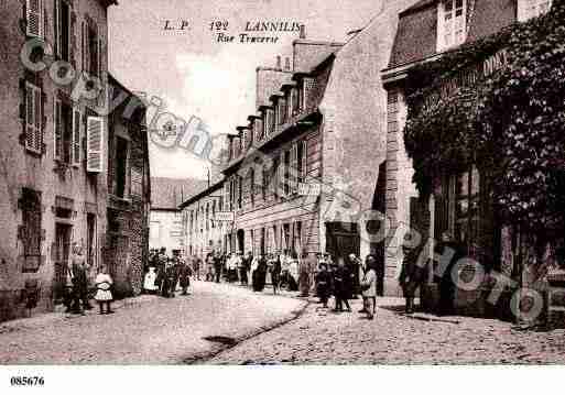 Ville de LANNILIS, carte postale ancienne