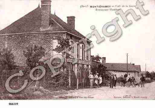 Ville de MONTIERAMEY, carte postale ancienne