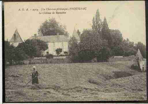 Ville de PRESSIGNAC, carte postale ancienne