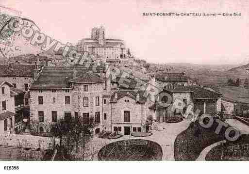 Ville de SAINTBONNETLECHATEAU, carte postale ancienne