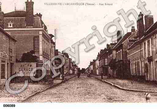 Ville de VILLENEUVEL'ARCHEVEQUE, carte postale ancienne