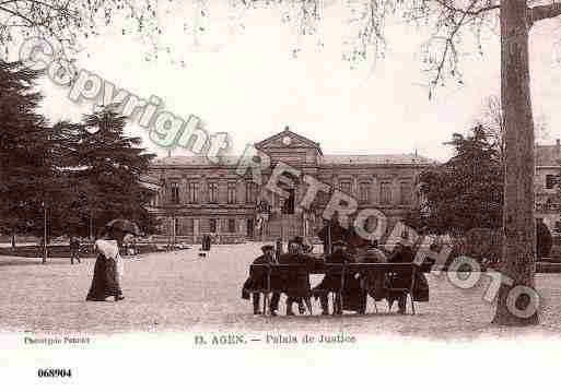 Ville de AGEN, carte postale ancienne