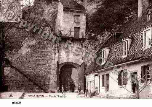 Ville de BESANCON, carte postale ancienne