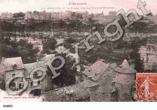 Ville de BOZOULS, carte postale ancienne