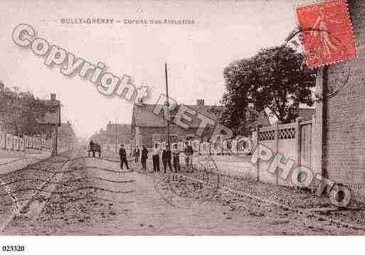 Ville de BULLYLESMINESGRENAY, carte postale ancienne