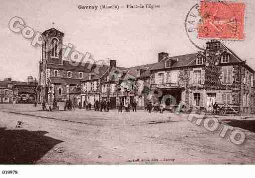 Ville de GAVRAY, carte postale ancienne