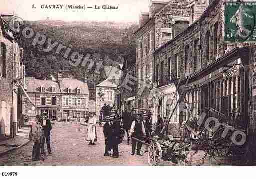 Ville de GAVRAY, carte postale ancienne