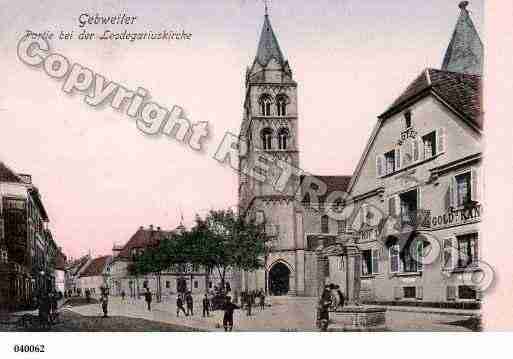 Ville de GUEBWILLER, carte postale ancienne