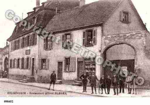 Ville de HILSENHEIM, carte postale ancienne