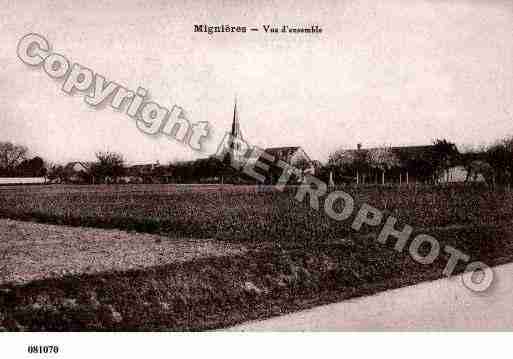 Ville de MIGNIERES, carte postale ancienne