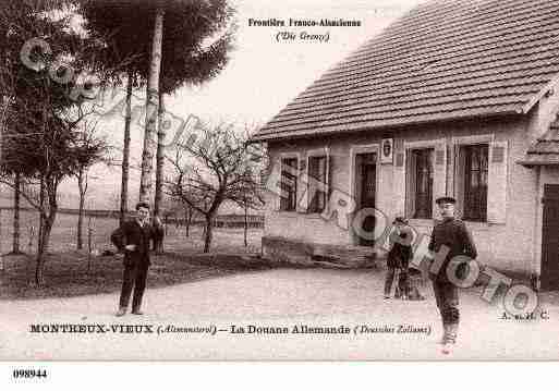 Ville de MONTREUXVIEUX, carte postale ancienne